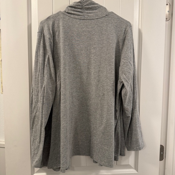 Talbots Gray Lightweight Stretch Open Cardigan Women’s 2X - Picture 4 of 4